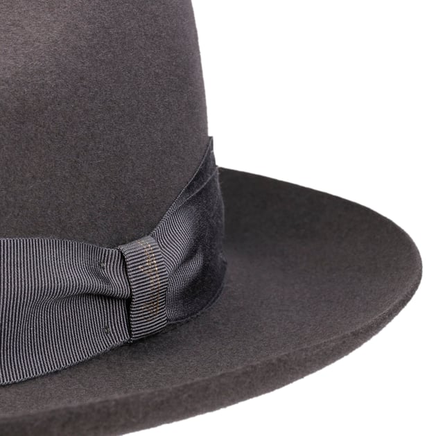 Borsalino Mod. 1867 ダークグレー ハット Georgio Fur Felt Hat by Borsalino --> Online Hat Shop in the UK