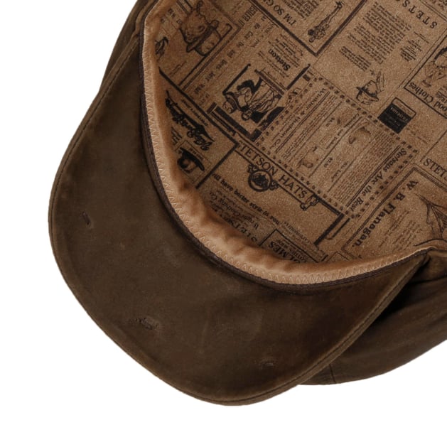 Hatteras Oily Goat Flat Cap by Stetson - £199.00